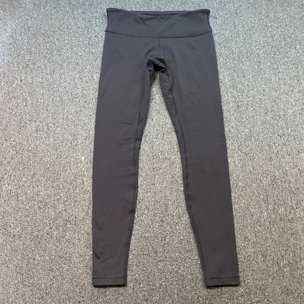 Lululemon Leggings Sz 6 Womens Black Yoga Athleisure High Rise Full Length